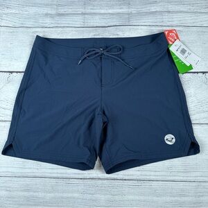 NWT Roxy “To Dye 7”” Women’s Mid-Length Board Shorts Navy Blue, Size Large